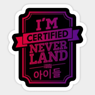 Certified G-IDLE Neverland Sticker